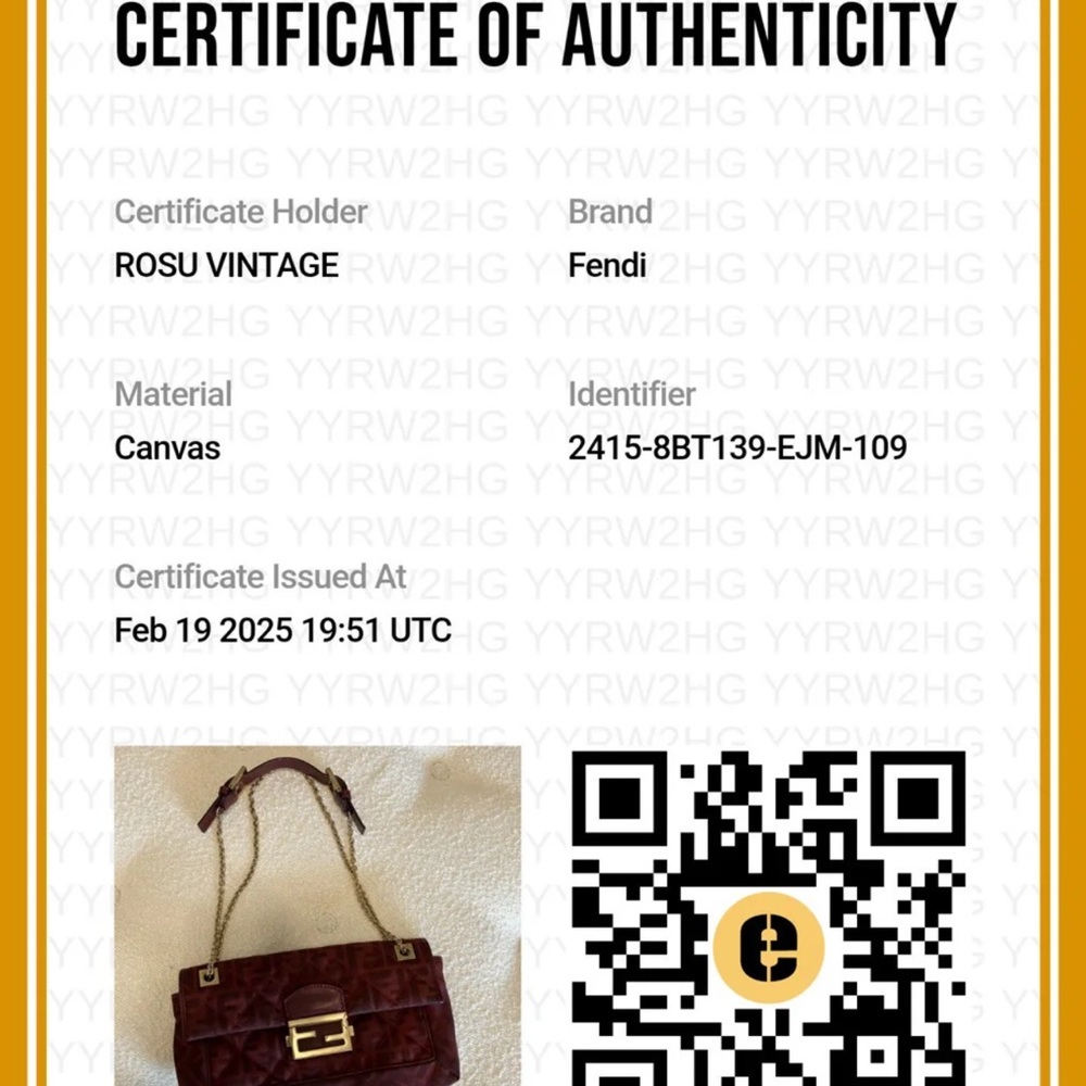 Fendi Red Shoulder Bag with Monogram and Gold Hardware - Picture 16 of 16